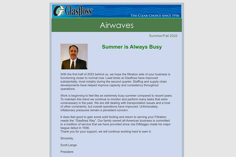 Summer Fall 2022 Airwaves Newsletter